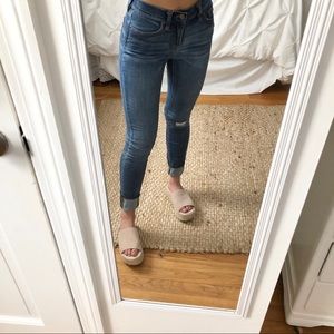 J. Crew Stretch Skinny Medium Wash High Rise